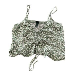 Wild Fable flowers crop tank top size S